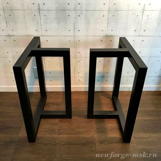 Опоры металлические для изготовления стола в стиле лофт из столешницы