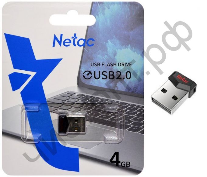 флэш-карта Netac 4GB UM81 Ultra чёрный металл