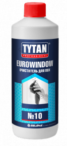 Очиститель для ПВХ №10 слаборастворяющий TYTAN Professional EUROWINDOW, 950 мл