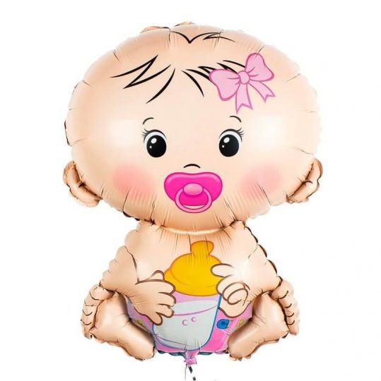 Малышка Пупсик Девочка фольгированный шар с гелием