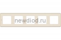 INSPIRIA Слоновая кость Рамка - 5 постов Legrand
