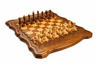 Шахматы + нарды резные Гамбит 2 (40), Simonyan, артикул as103-4