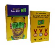 Сигаретная пачка - Неймар. Сборная Бразилии. Футбол Qatar 2022 (фольга+лак) Msh Oz Ali