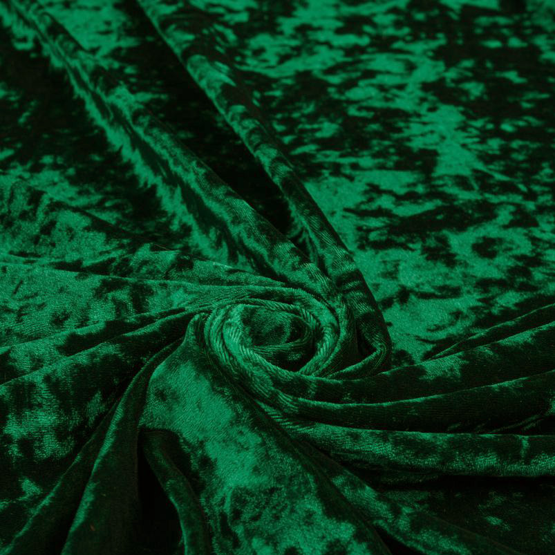 Мелковорсовый мех Бархат - Зеленый мраморный 50х40