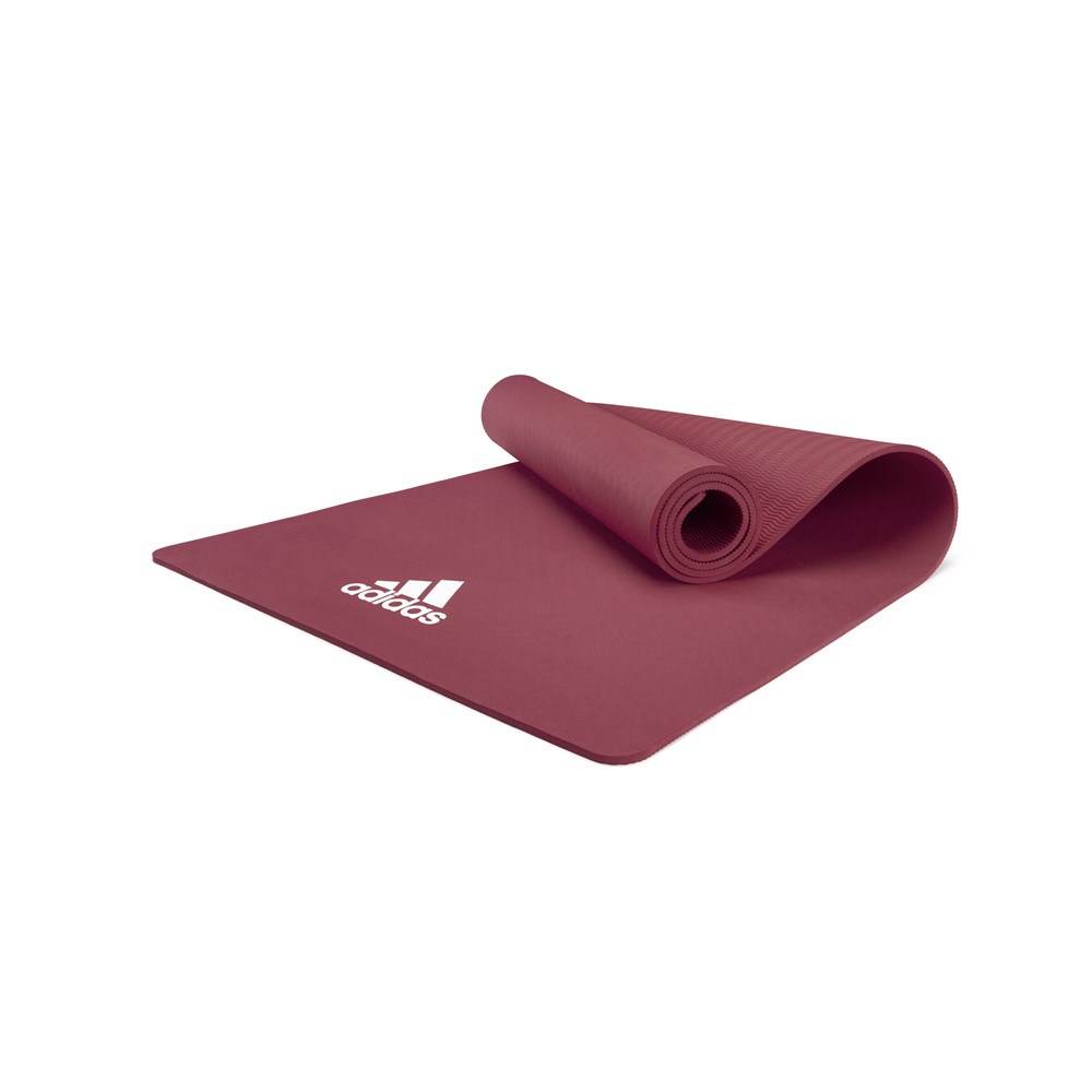 Коврик (мат) для йоги Adidas, цвет Загадочно-красный, артикул ADYG-10100MR
