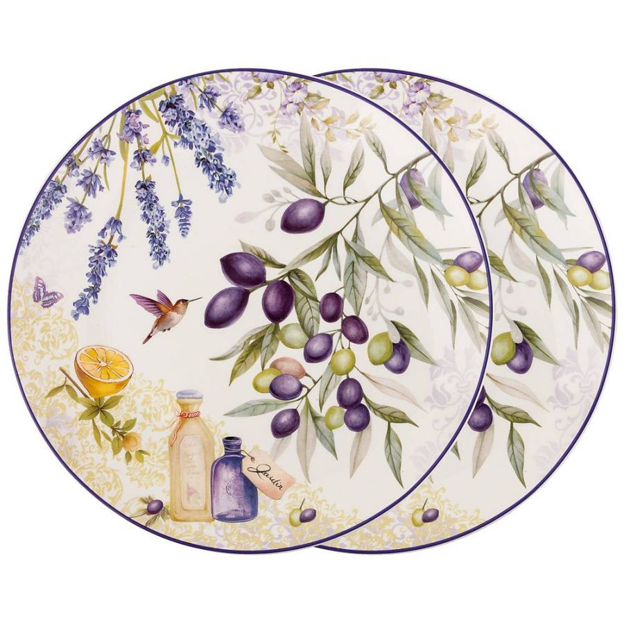 Набор тарелок закусочных "Прованс оливки" 2 пр. 20.5 см