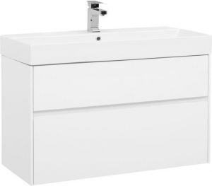 Тумба с раковиной Aquanet Бруклин 100 белый 00212599