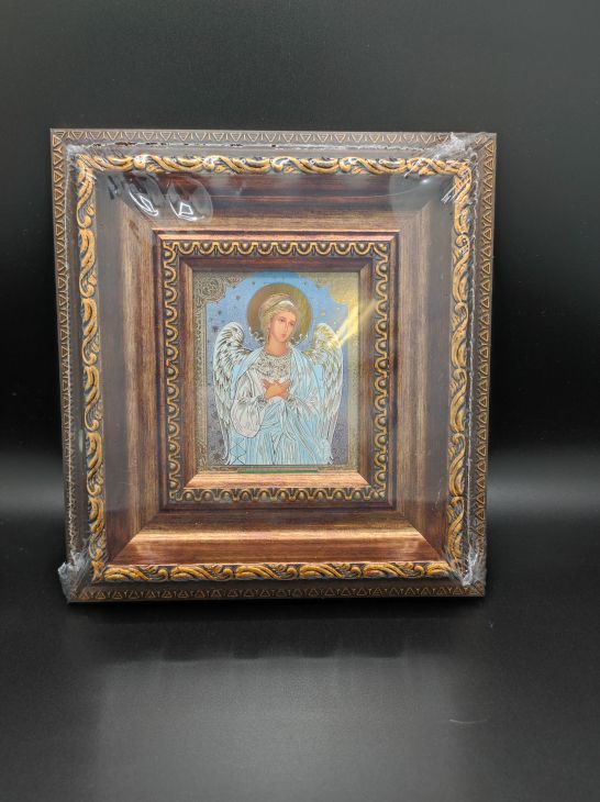 Икона «Ангел Хранитель» багетная рамка, полиграфия (22X24) см