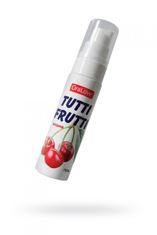 Съедобная гель-смазка TUTTI-FRUTTI для орального секса, со вкусом вишни, 30 г