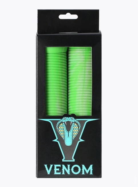 Грипсы, ручки для трюкового самоката фирма Venom V-1 green