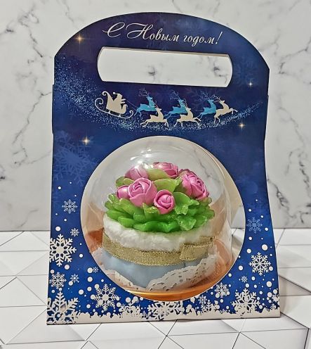Сумочка для купола С Новым Годом синяя