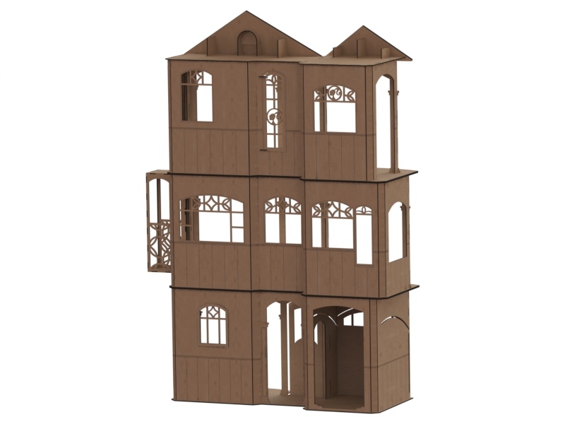 Кукольный дом три этажа