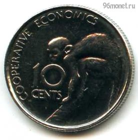 Гайана 10 центов 1980