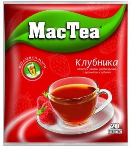 Напиток чайный MACTEA 16г Клубника