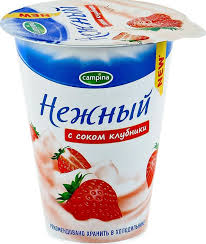 Продукт йогуртный НЕЖНЫЙ 320г 1,2% с соком клубники