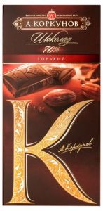 Шоколад КОРКУНОВ 90г 70% Горький
