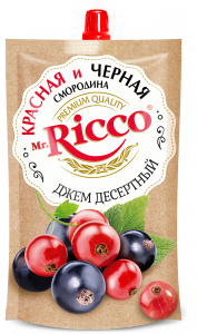 Джем М.Рикко 300гр Красная и черная смородина д/п
