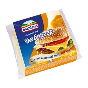 Сыр плавленый HOCHLAND 150г 45% Чизбургер