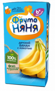 ДП Нектар ФРУТОНЯНЯ 500г Банан с мякотью
