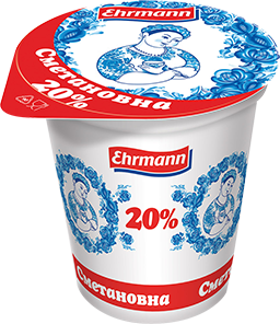 Продукт сметанный СМЕТАНОВНА 375гр 20%