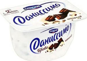Продукт творожный ДАНИССИМО 130гр 6,7% Браво шоколад