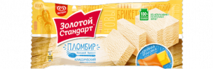 Мороженое ЗОЛОТОЙ СТАНДАРТ Пломбир Классическое брикет Инмарко 176г