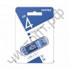 флэш-карта Smartbuy 4GB Glossy series Blue синий