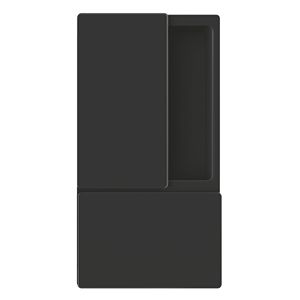 Дверная ручка AGB WAVE (Черный) В30000.00.93 + замок В06132.50.93