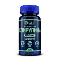 GLS Спирулина 800 мг, 100 капс