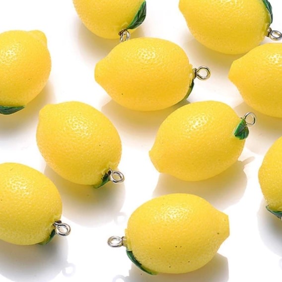 фото 30 мм х 19 мм лимон подвеска