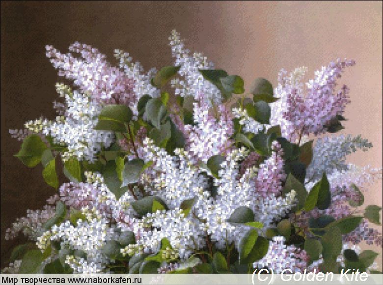 Набор для вышивания "1526 Spray of Lilacs"