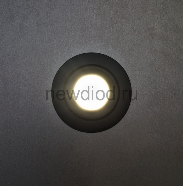 Точечный Светильник Loft 9580 95mm Алюминий под лампы GU10 GU5.3 КРУГ поворотный ЧЕРНЫЙ Oreol
