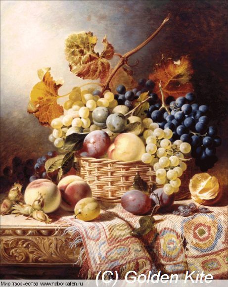 Набор для вышивания "1617 Still Life with Basket of Fruit"