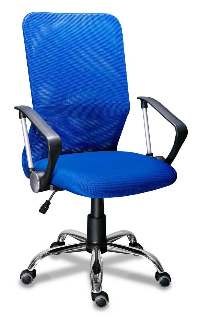 Кресло для персонала МГ-21 РС900 ХРОМ (Ткань цветная серия В)