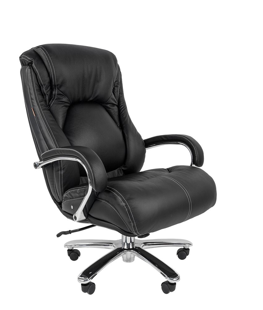 Кресло для руководителя CHAIRMAN 402 Натуральная кожа (Чёрное)