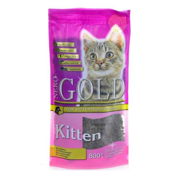 Сухой корм для котят Nero Gold Kitten с курицей 0.8 кг