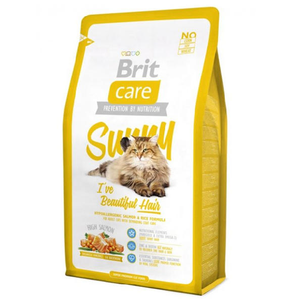 Сухой корм для кошек Brit Care Sunny с лососем