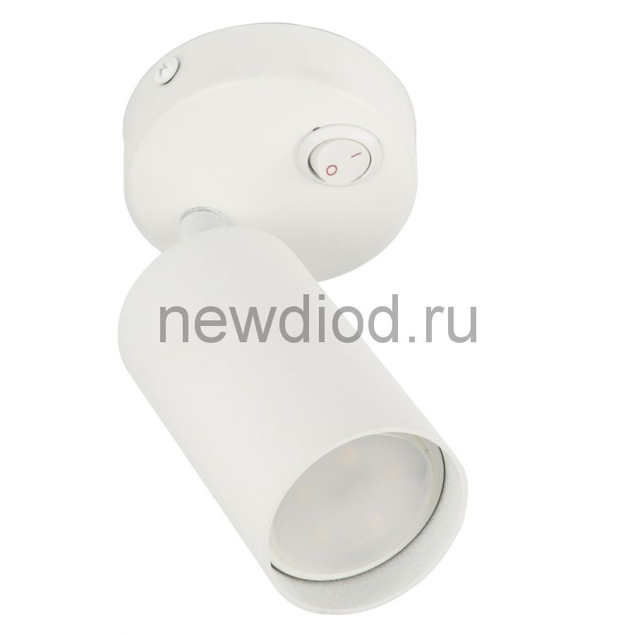 Светильник БРА декоративный накл серии Sotto DLC-S620 GU10/B WHITE GU10 выключ на корп металл белый