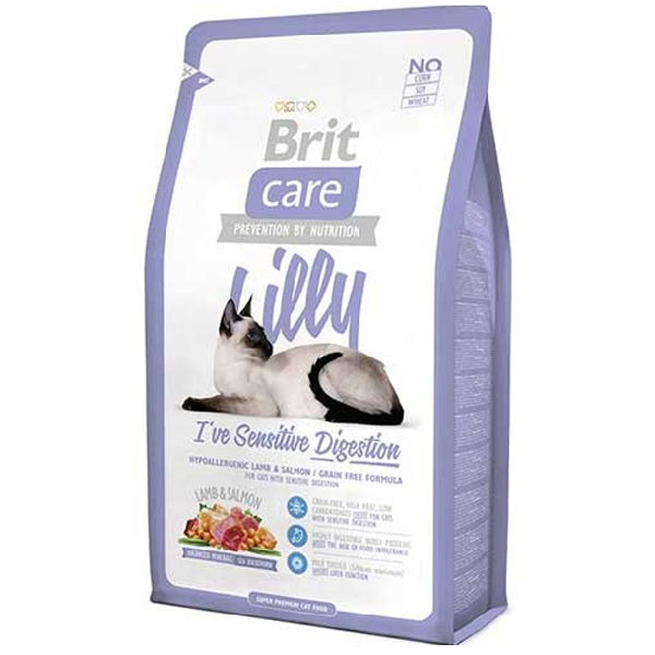 Сухой корм для кошек Brit Care Lilly с ягненком и лососем