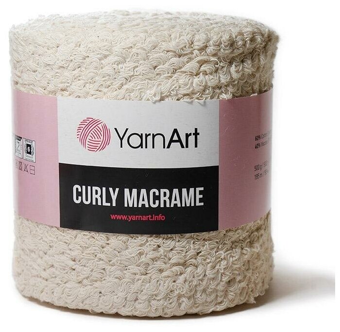 YarnArt Curly Macrame 753 бежевый