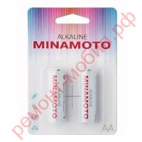 Батарейка алкалиновая MINAMOTO LR6 AA/2BL (цена за блистер 2 шт)