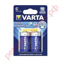 Батарейка алкалиновая VARTA LONGLIFE POWER 4914 LR14/2BL (цена за блистер 2 шт)