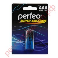 Батарейка алкалиновая Perfeo LR03 AAA/2BL Super Alkaline (цена за блистер 2 шт (не MINI))