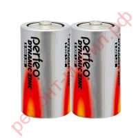 Батарейка солевая Perfeo R20/2SH Dynamic Zinc (спайка цена за 2 шт)