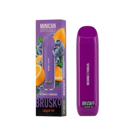 BRUSKO MINICAN DISPOSABLE 1500 - ЧЕРНИКА С ЛИМОНОМ