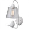 Бра Arte Lamp Passero A4289AP-1WH Белый, Дымчатый / Арт Ламп