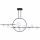 Светильник Подвесной Arte Lamp Saturn A7790SP-75BK Черный, Прозрачный / Арт Ламп
