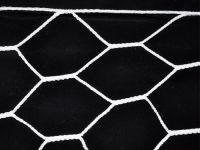 Сетка для футбольных ворот, форма ячейка 6-угольник, размер 7,5Х2,5м., артикул 16474