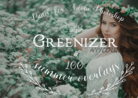 [CreativeMarket] Панель для Photoshop Greenizer & 100 Summer Overlays