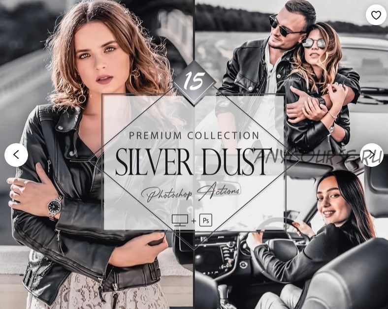 [PretttyGallery] 15 Silver Dust Photoshop Actions